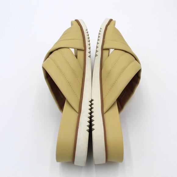 Eileen Fisher Sandals Womens Size 10 Yellow Slip On Slide Platform Comfort Shoes - Picture 7 of 8